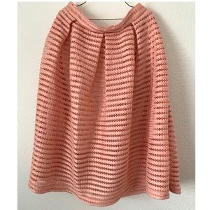 High waisted midi skirt